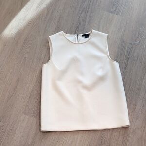 Elegant Theory emlay Cream Sleeveless Top